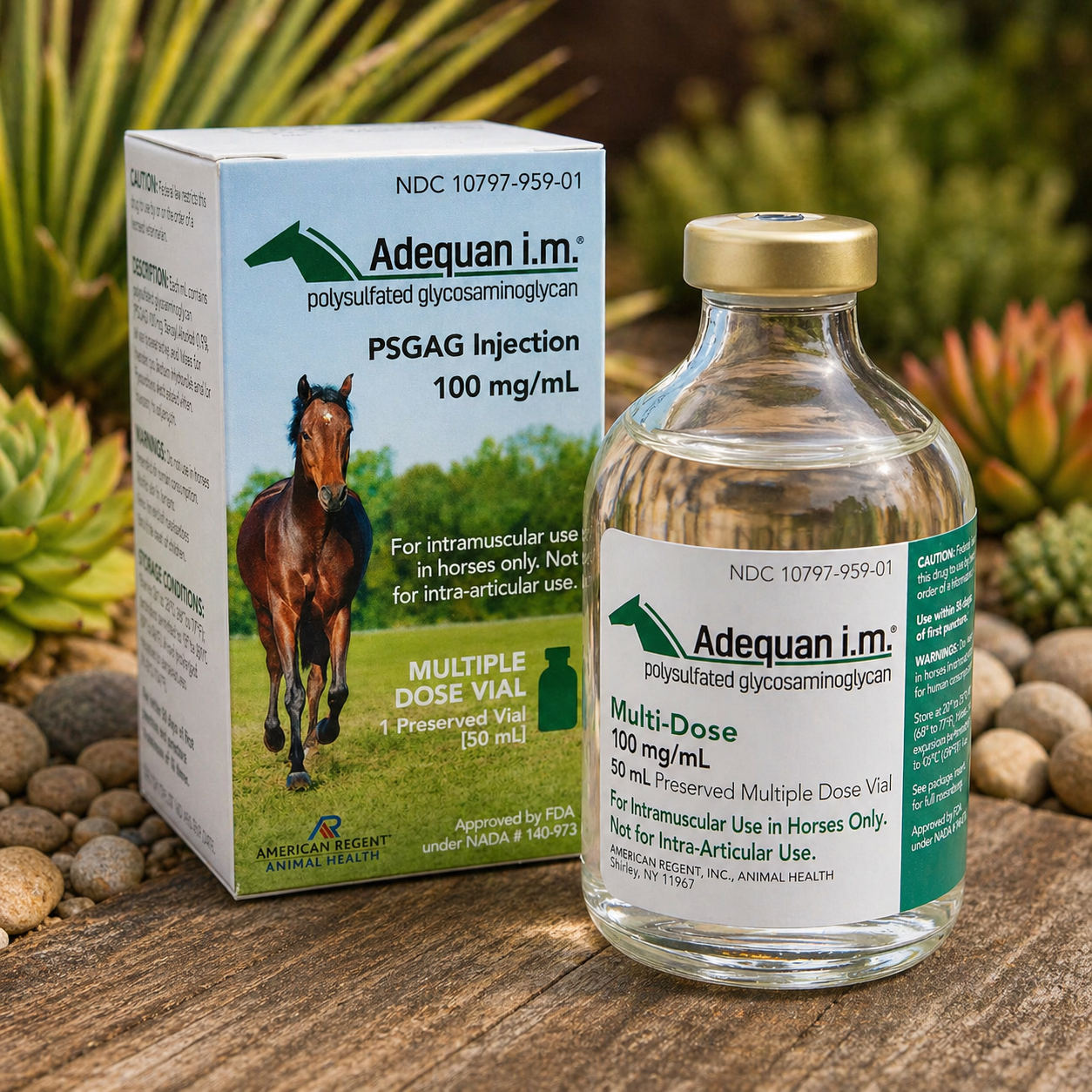 Adequan® i.m. PSGAG Injection for Horses – 100 mg/mL (50 mL Multi-Dose Vial)