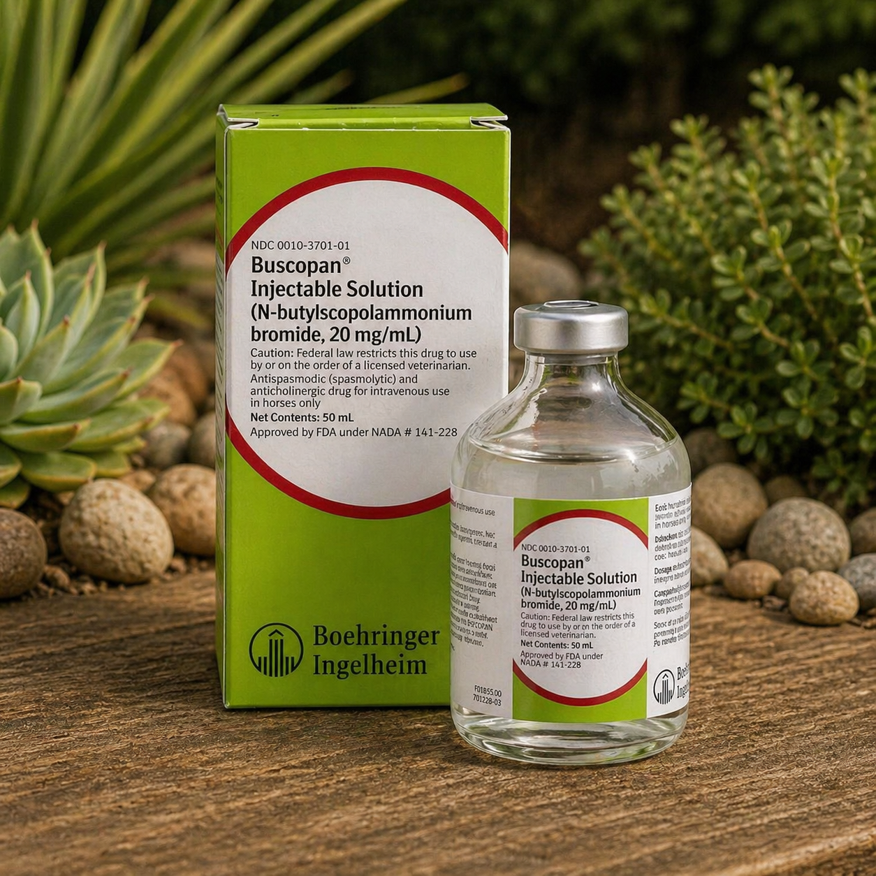 Buscopan® Injectable Solution (N-butylscopolammonium Bromide) – 20 mg/mL (50 mL)