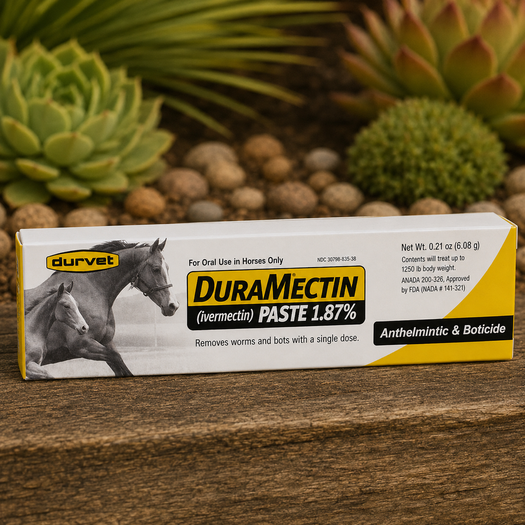 DuraMectin Paste, Anthelmintic and Boticide, 6.08gm  Complete Equine Performance
