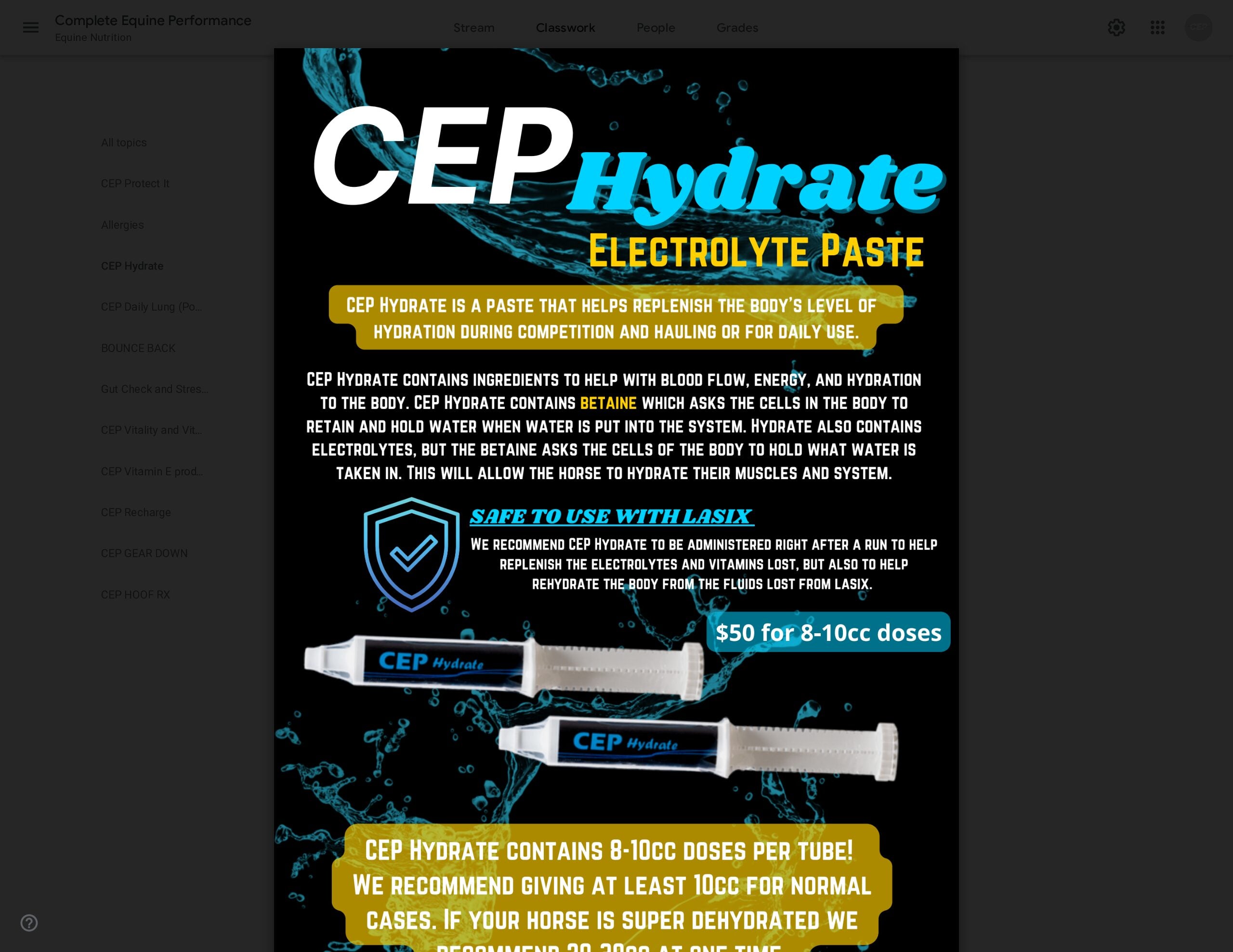 CEP Hydrate Paste