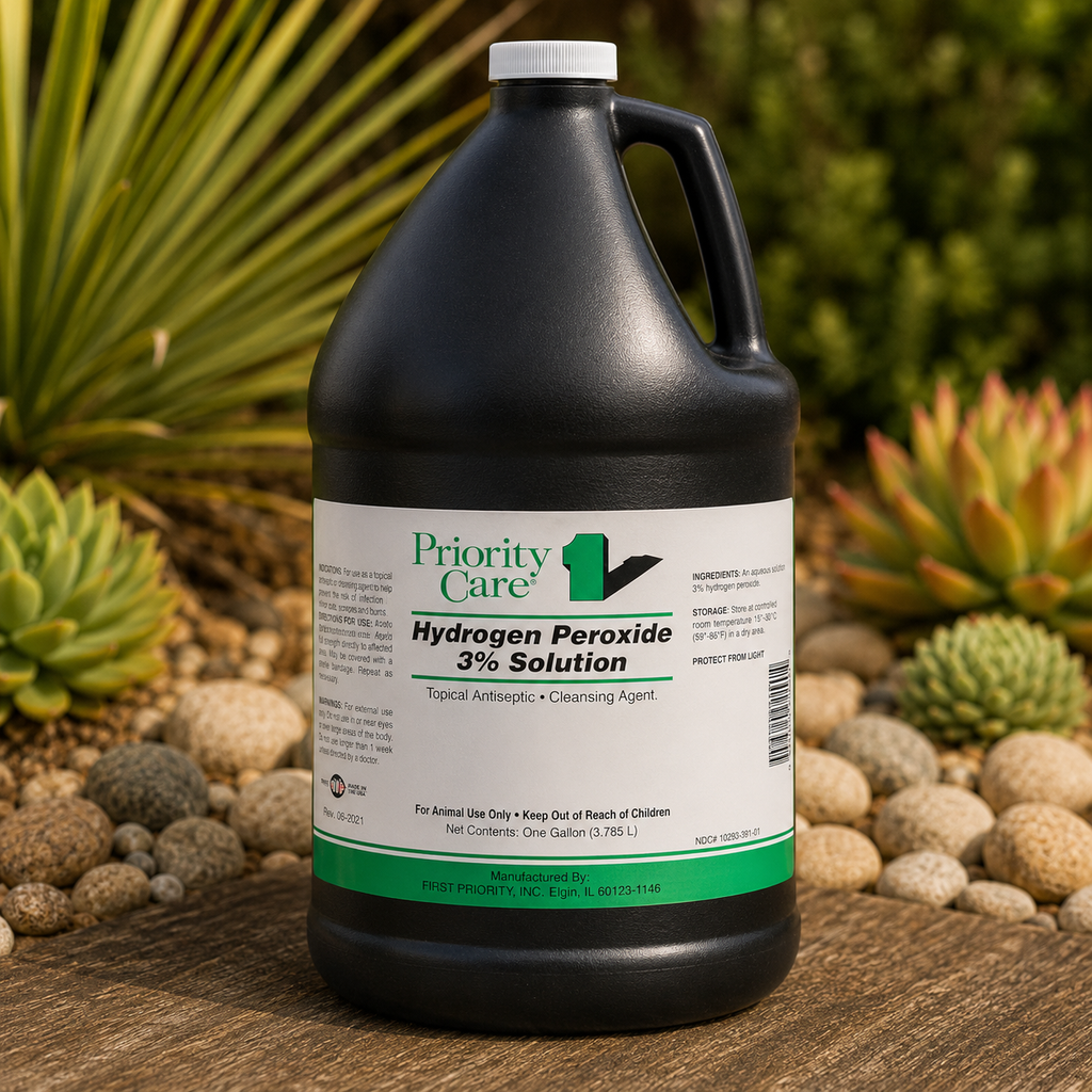 Hydrogen Peroxide 3% Solution Gallon  Complete Equine Performance