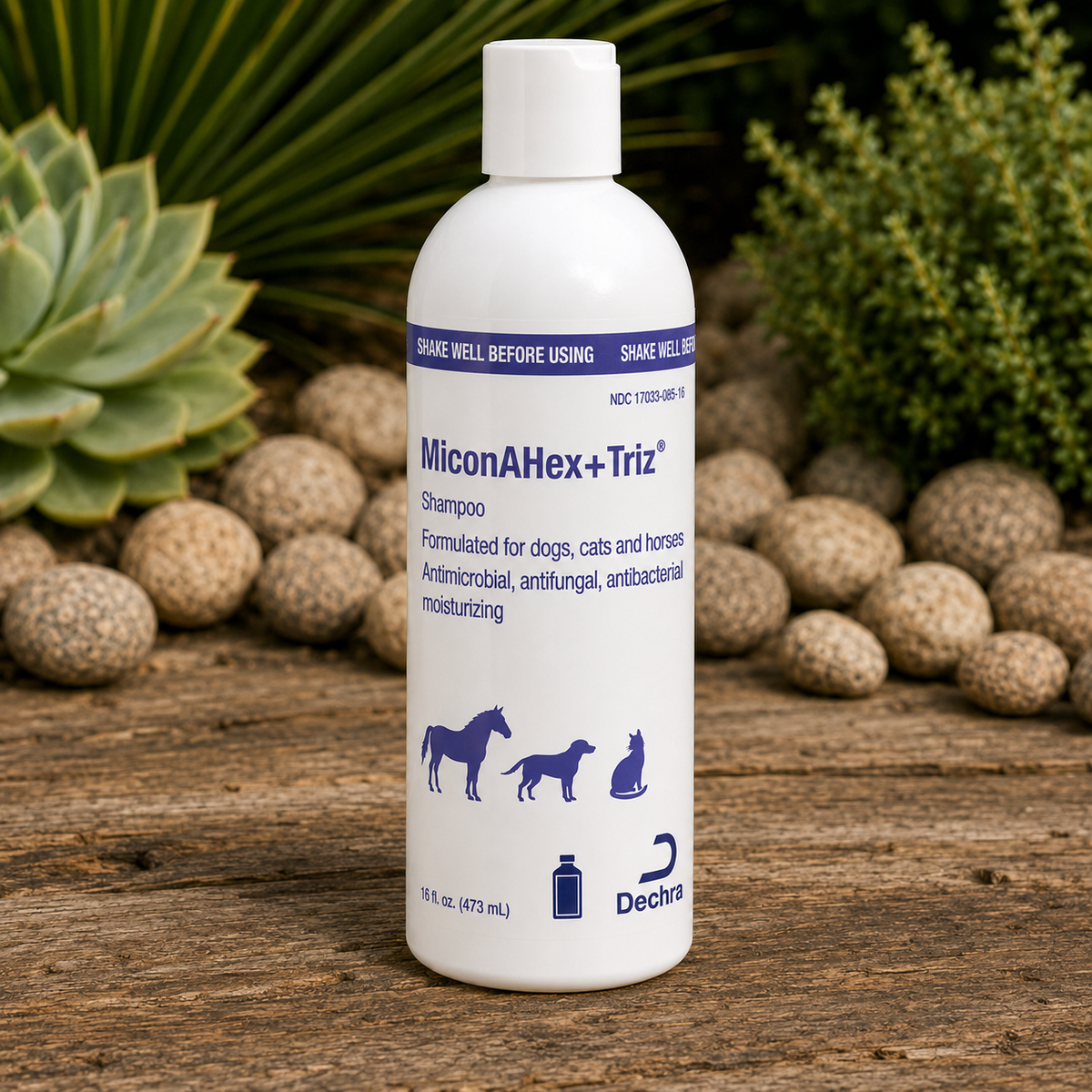 MiconaHex+Triz Antifungal and Antibacterial Shampoo for Dogs, Cats and Horses, 16oz  Complete Equine Performance