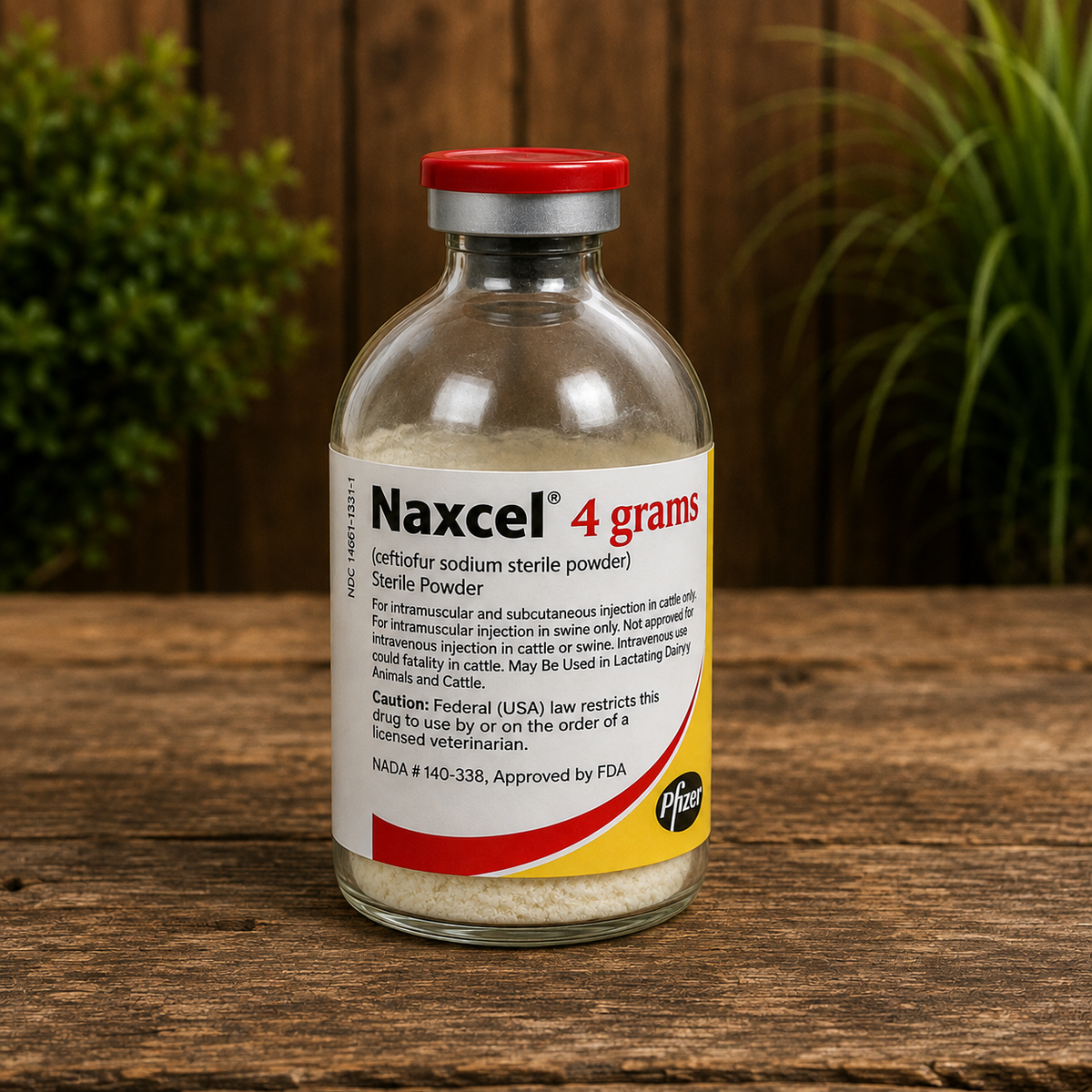 Naxcel (Ceftiofur Sodium) Sterile Powder, 4gm  Complete Equine Performance