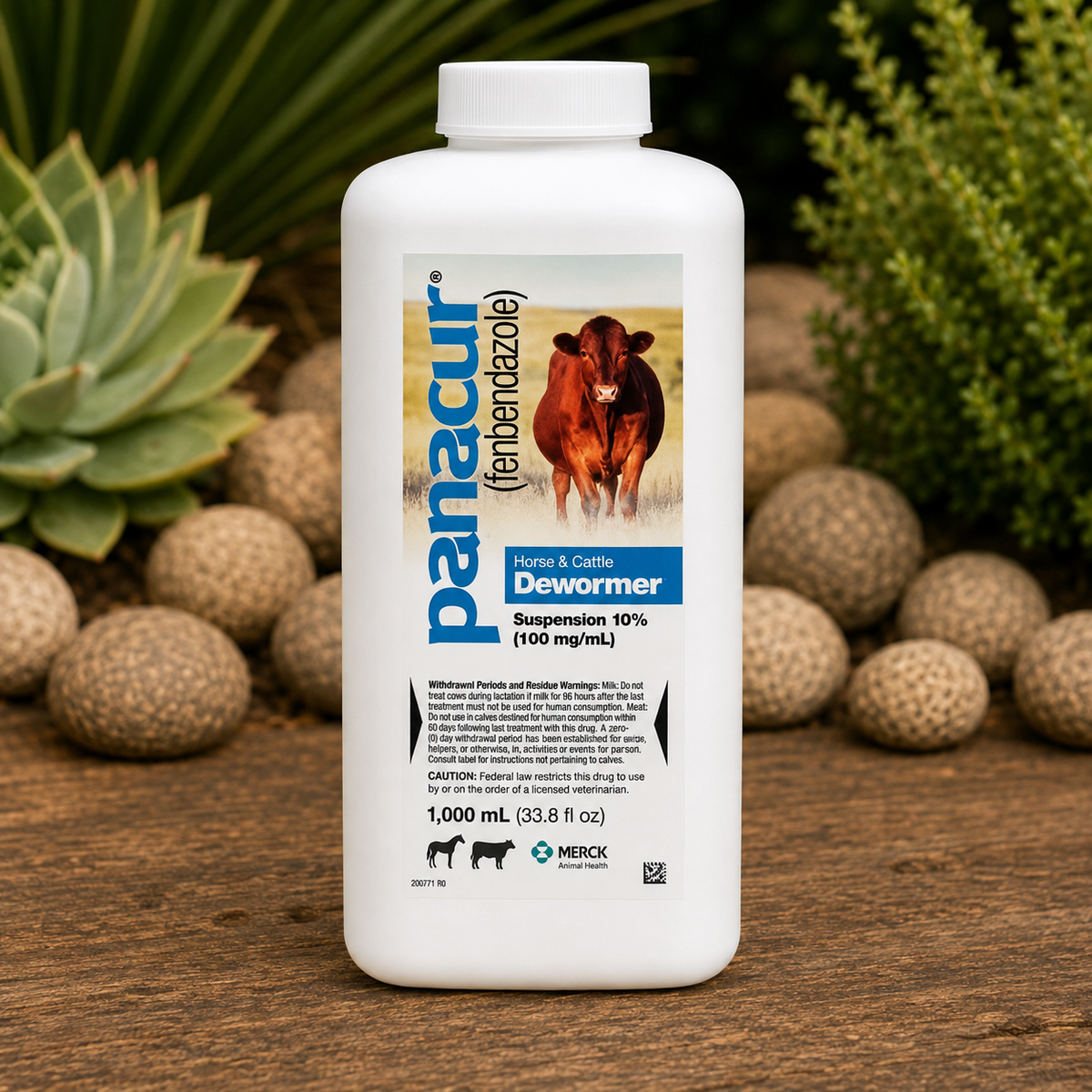 Panacur® (Fenbendazole) Suspension 10% – Horse & Cattle Dewormer (1,000 mL)  Complete Equine Performance