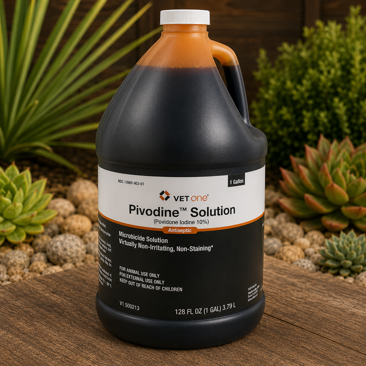 Pivodine Solution 10% Povidone Iodine (1% Titratable Iodine) Antiseptic, 1 Gallon  Complete Equine Performance