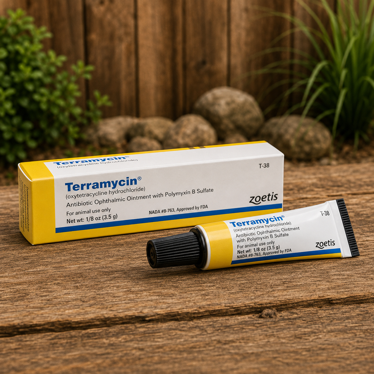 Terramycin (Oxytetracycline Hydrochloride) Antibiotic Ophthalmic Ointment, 3.5gm  Complete Equine Performance