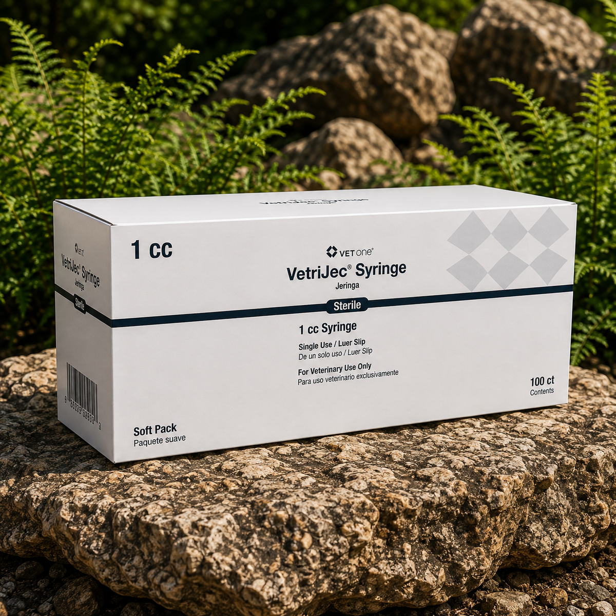 VetriJec Soft Pack 1cc Luer Slip Syringe  Complete Equine Performance