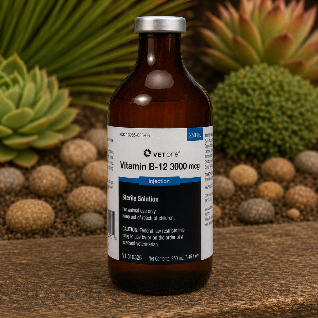 Vitamin B-12 3000mcg Sterile Solution Injection, 250mL  Complete Equine Performance