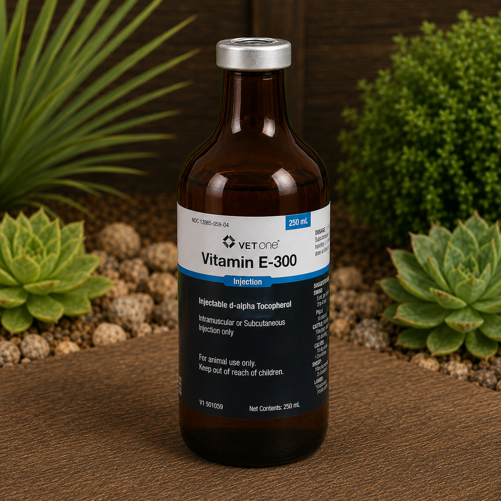 Vitamin E-300 Injectable d-alpha Tocopherol, 250mL  Complete Equine Performance
