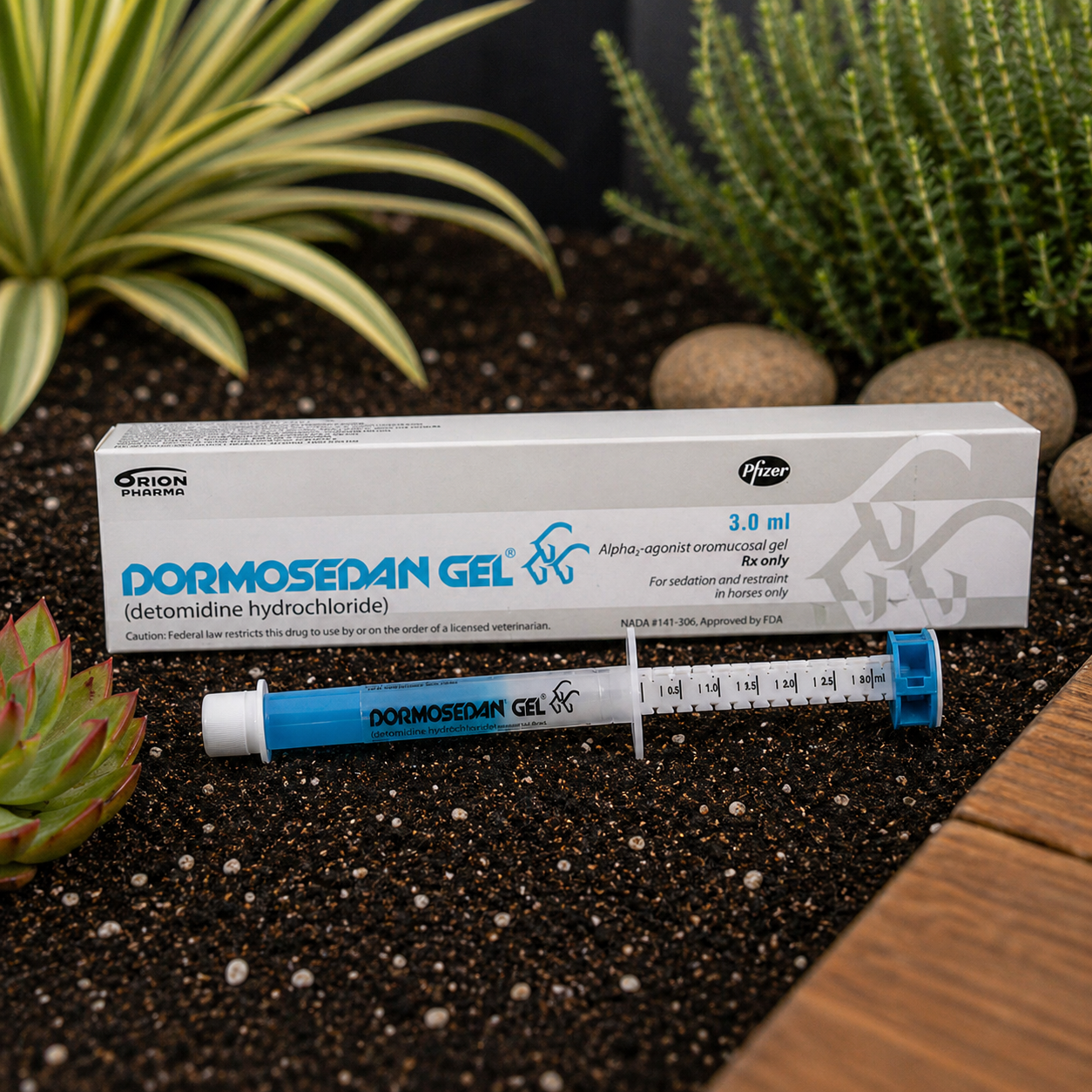 Dormosedan Gel (Detomidine Hydrochloride) for Sedation and Restraint in Horses, 3mL