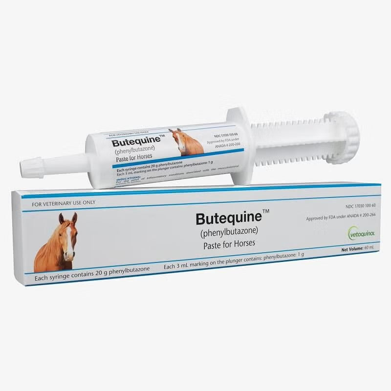 Butequine™ (Phenylbutazone) Paste for Horses – 60 mL Oral Syringe