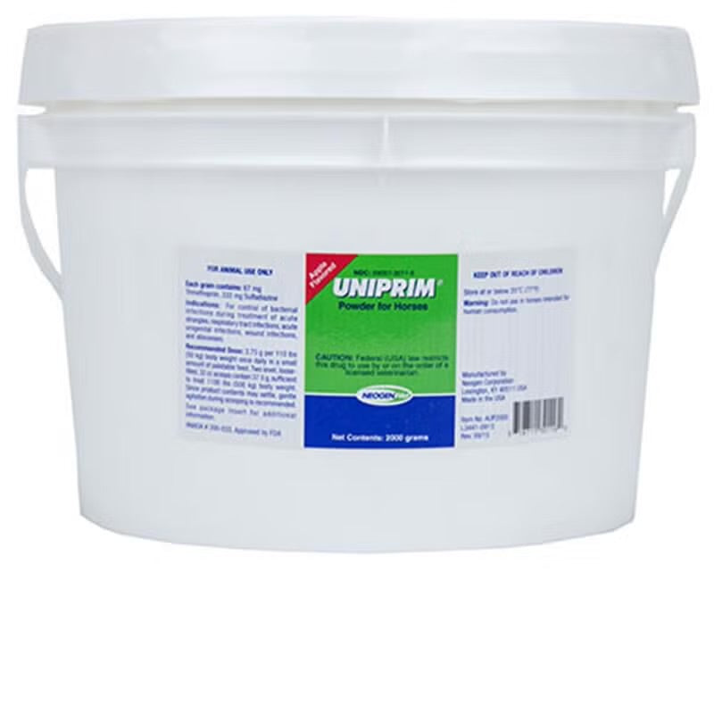Uniprim® Powder for Horses – Prescription Antibiotic (2,000 g Pail)
