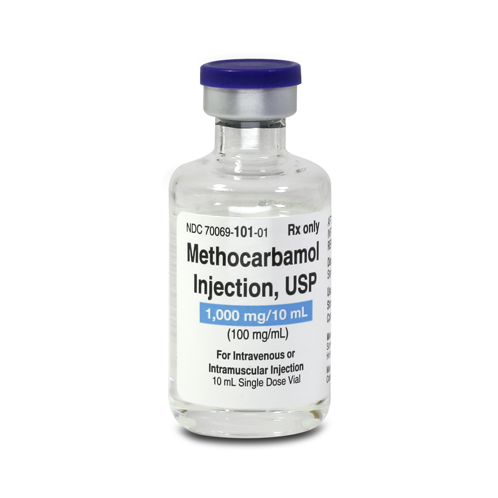 Methocarbamol Injection 100mg/mL SDV 10mL x 5
