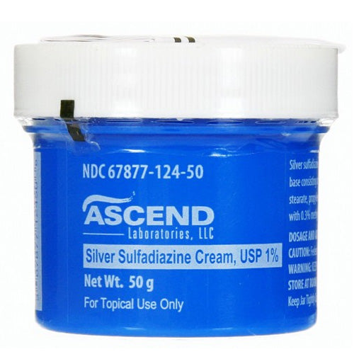 Silvadene (Silver Sulfadiazine) Cream 1%, 50gm Jar