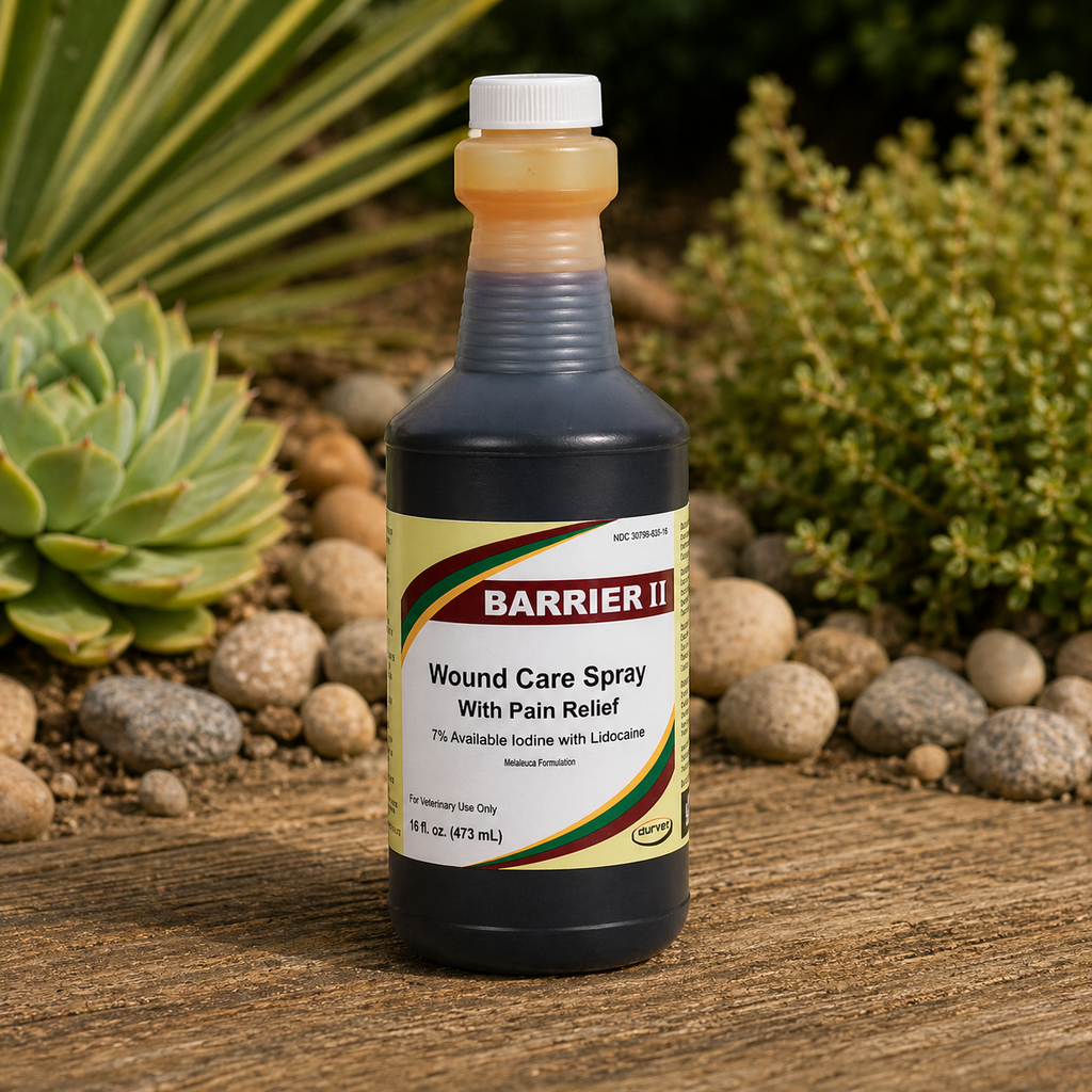 Barrier II Wound Care Spray with Pain Relief, 2% Povidone-Iodine with Lidocaine, 16oz
