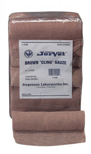 Brown"Cling" Gauze, Non-Sterile, 6" x 5yd