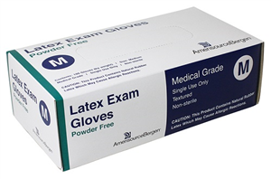 Latex Exam Gloves, Powder-Free, Medium