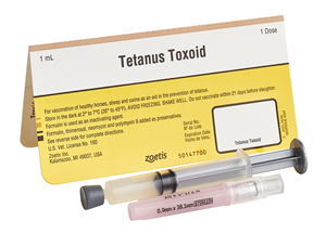 Tetanus Toxoid Horse, Sheep and Swine Vaccine, 1mL
