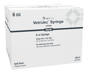 VetriJec Soft Pack 6cc Luer Slip Syringe