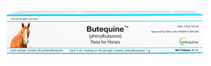 Butequine™ (Phenylbutazone) Paste for Horses – 60 mL Oral Syringe