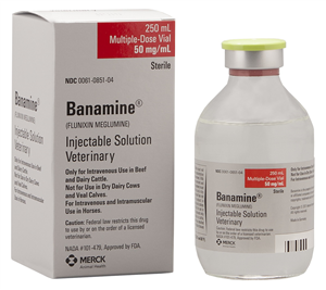 Banamine® (Flunixin Meglumine) Injection – 50 mg/mL Multi-Dose Vial