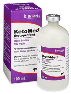 KetoMed (Ketoprofen) Sterile Solution 100mg/mL, 100mL