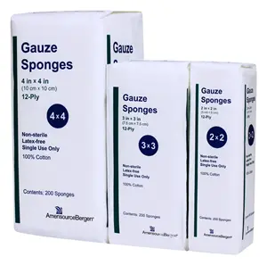 Gauze Sponge 12-Ply, Woven, Non-Sterile, 4" x 4" AmerisourceBergen Private Brand