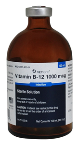 Vitamin B-12 1000mcg Sterile Solution Injection, 100mL