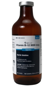Vitamin B-12 3000mcg Sterile Solution Injection, 250mL