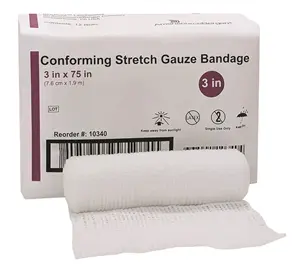 Conforming Stretch Gauze Bandage, Non-Sterile, 3" x 75" AmerisourceBergen Private Brand