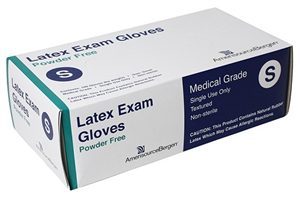 Latex Exam Gloves, Powder-Free, Small