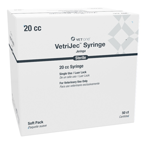 VetriJec Soft Pack 20cc Luer Lock Syringe