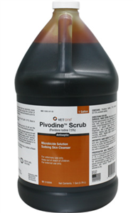 Pivodine Scrub 7.5% Povidone Iodine (0.75% Titratable Iodine) Sudsing Antiseptic, 1 Gallon