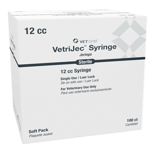 VetriJec Soft Pack 12cc Luer Lock Syringe
