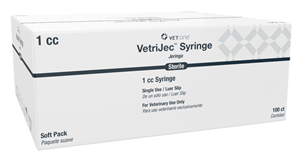 VetriJec Soft Pack 1cc Luer Slip Syringe
