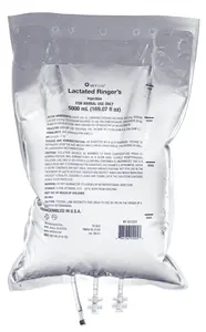 Lactated Ringer's Injection, Sterile Nonpyrogenic Solution, 5000mL VetOne